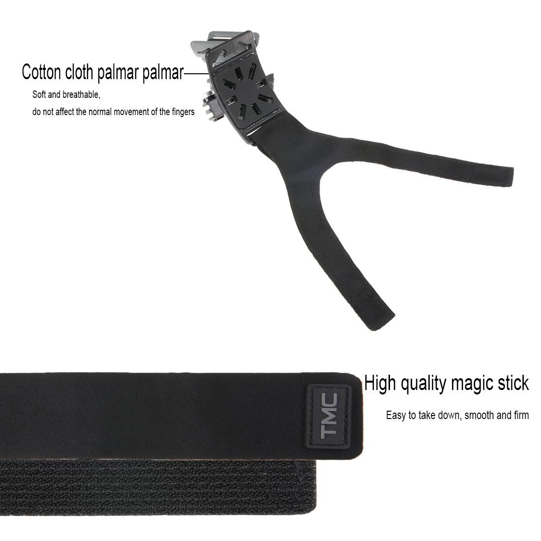 360 Degree Rotation Mount For Action Cameras With Hand Wrist Arm And Leg Straps