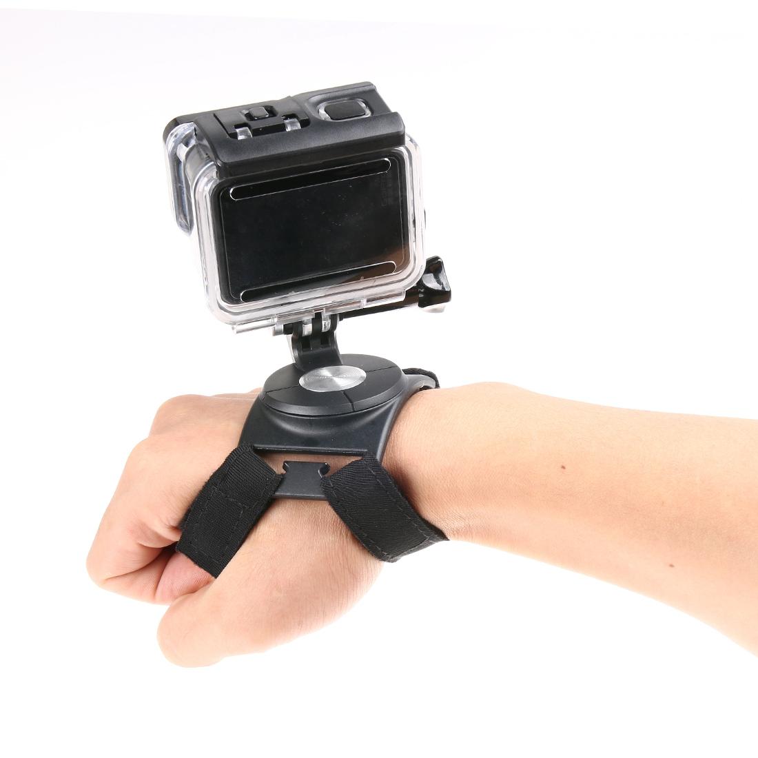 360 Degree Rotation Mount For Action Cameras With Hand Wrist Arm And Leg Straps