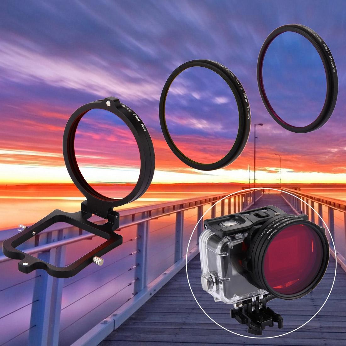 Underwater Lens Filter For Gopro Hero7 6 5 58Mm Enhanced Clarity Aerial And Diving Shots