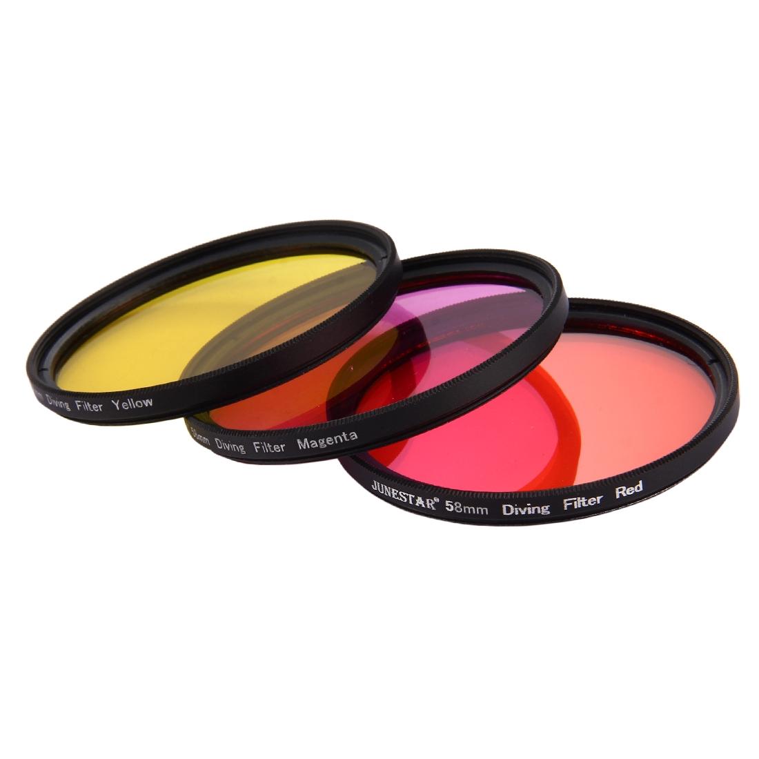 Underwater Lens Filter For Gopro Hero7 6 5 58Mm Enhanced Clarity Aerial And Diving Shots