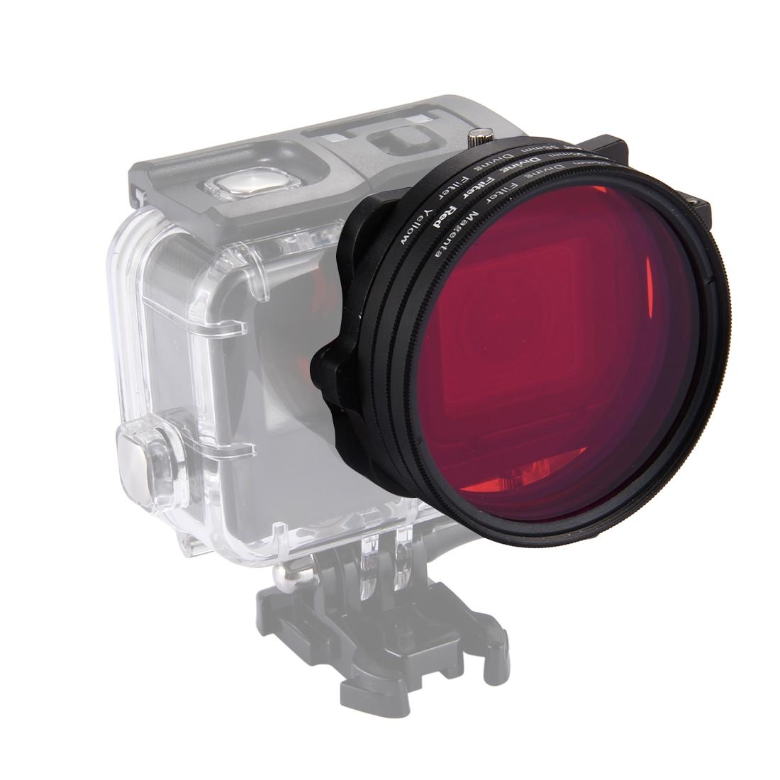 Underwater Lens Filter For Gopro Hero7 6 5 58Mm Enhanced Clarity Aerial And Diving Shots