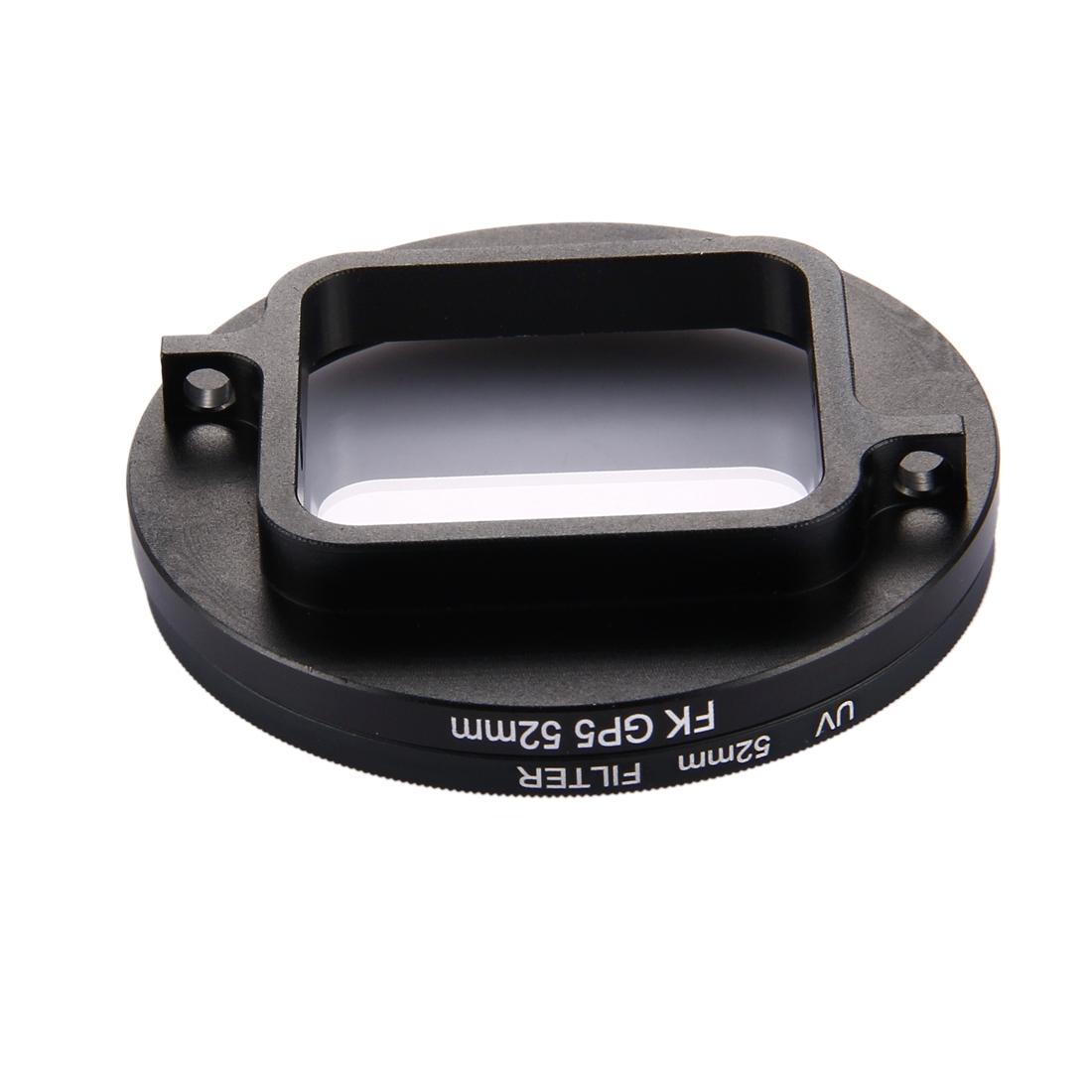 52Mm 3-In-1 Round Circle Uv Lens Filter With Cap For Gopro Hero7 Hero6 Hero5