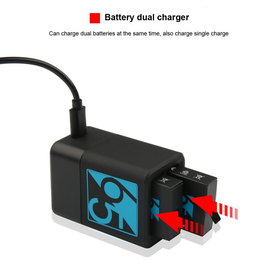 Usb C Dual Battery Charger For Gopro Hero6 And Hero5 With Cable