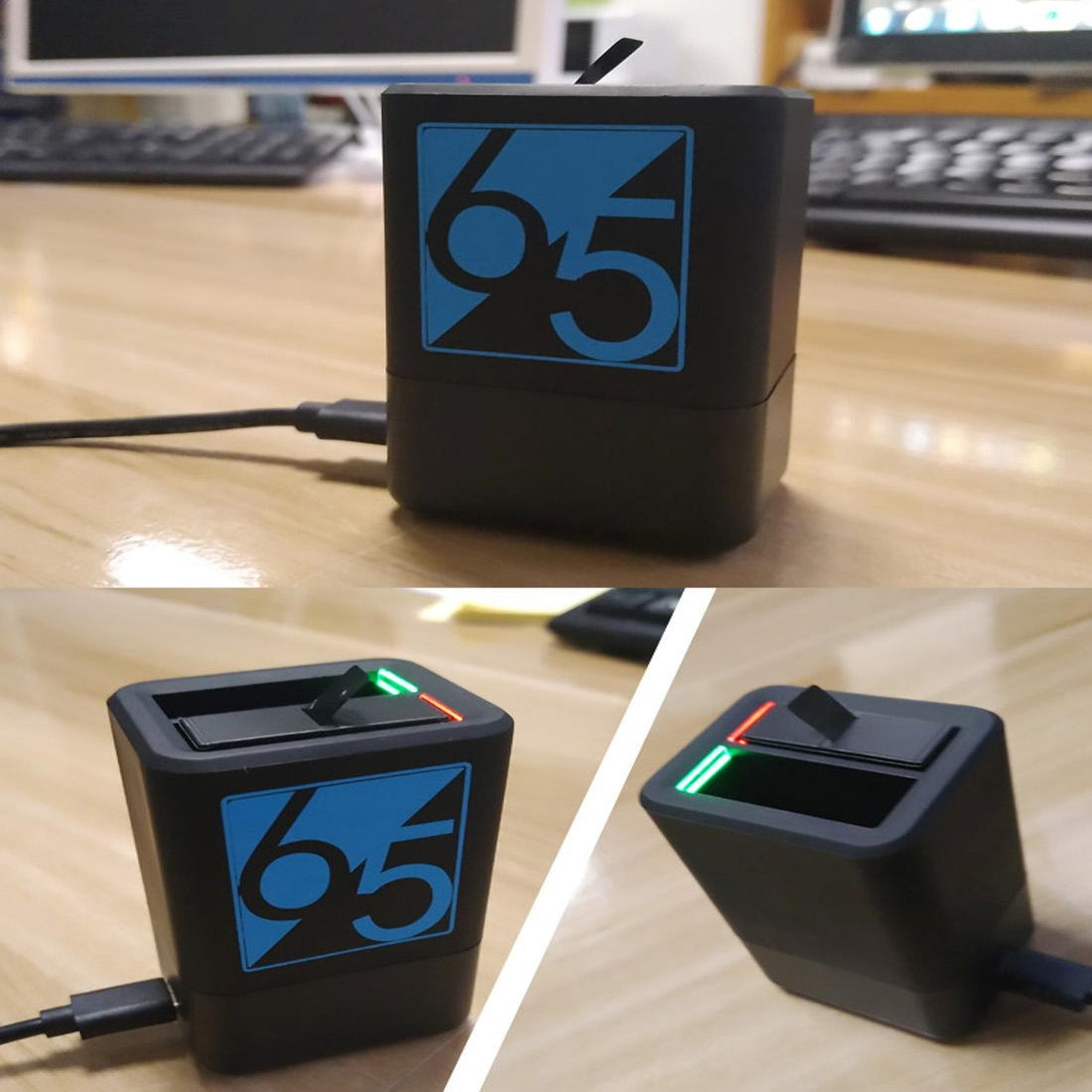 Usb C Dual Battery Charger For Gopro Hero6 And Hero5 With Cable