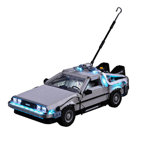 Compatible With Lego 10300 Back To The Future Time Machine Led Lighting Mechanical Assembly Building Blocks Toy Models