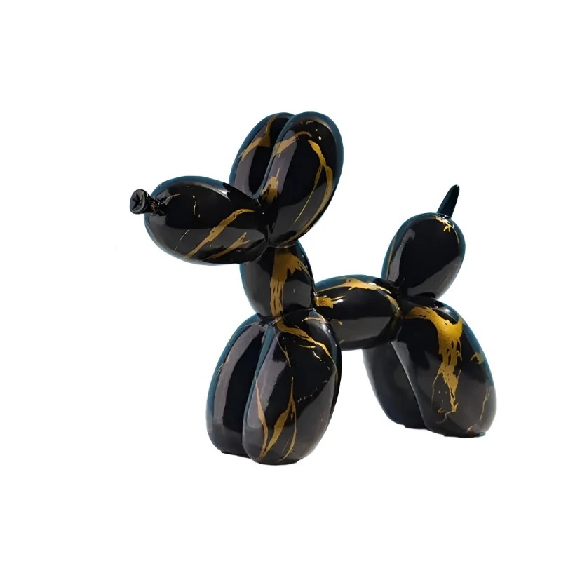 Resin Graffiti Balloon Dog Figurines For Interior Home Desktop Decoration Painting Colorful Art Animals Statue Crafts It