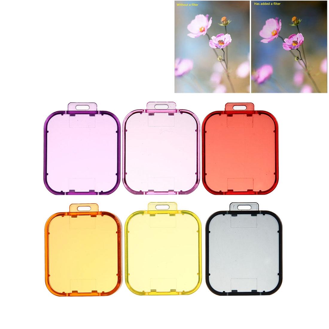 Six In One Lens Filter For Gopro Hero5 Action Camera With Colour Variants