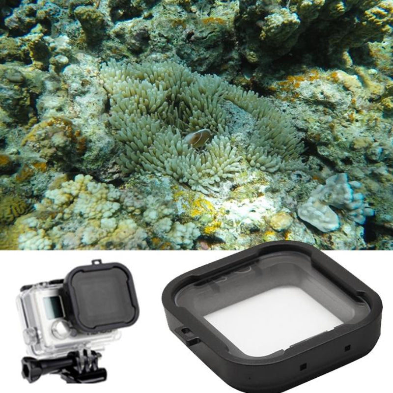 Snap On Dive Housing Lens Star Filter Cube Design For Action Camera Underwater Use