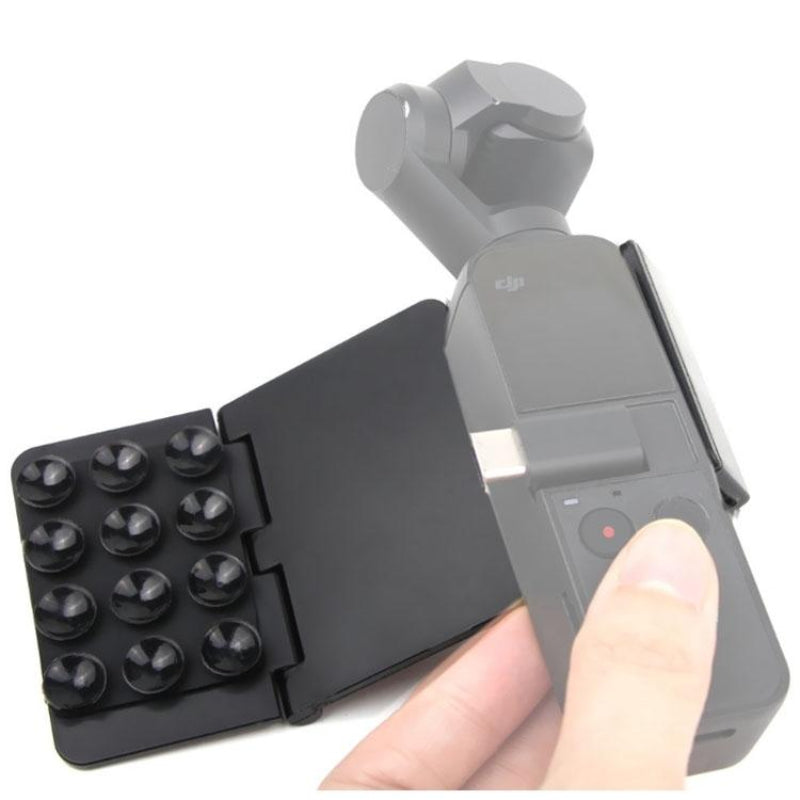 Folding Sucker Holder For Dji Pocket Compact Design With Strong Adhesion