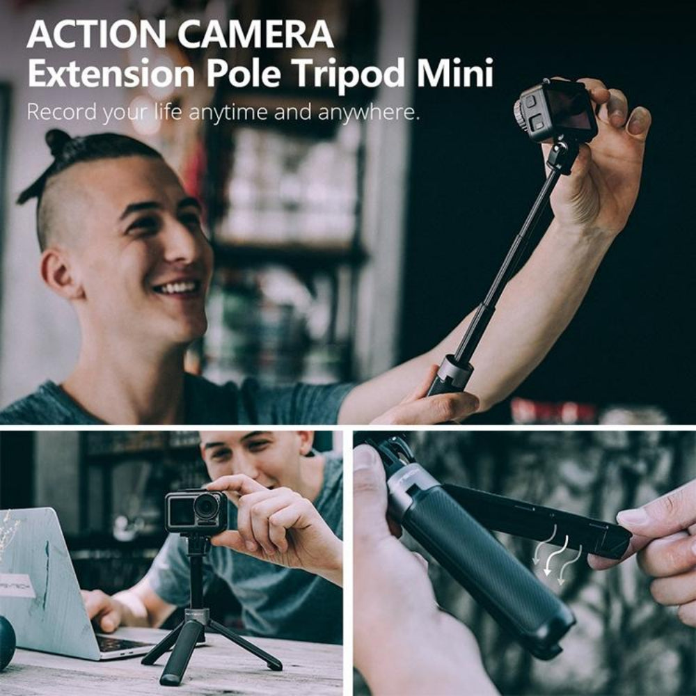 Travel Kit For Dji Action Camera Tripod Backpack Clip And Storage Solution
