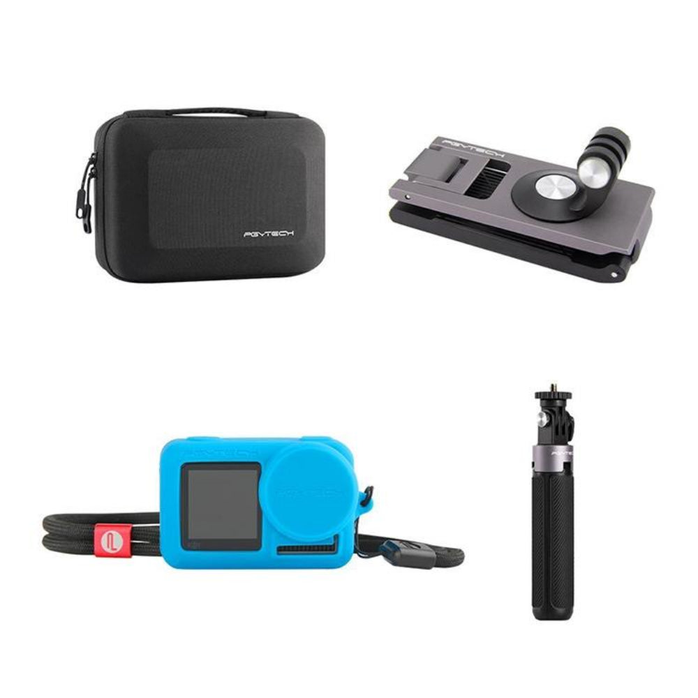 Travel Kit For Dji Action Camera Tripod Backpack Clip And Storage Solution