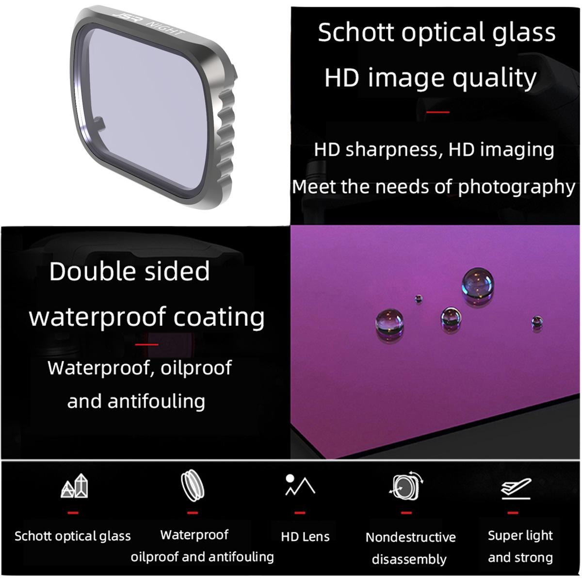 Aluminium Frame Light Pollution Filter For Dji Air 2S Camera