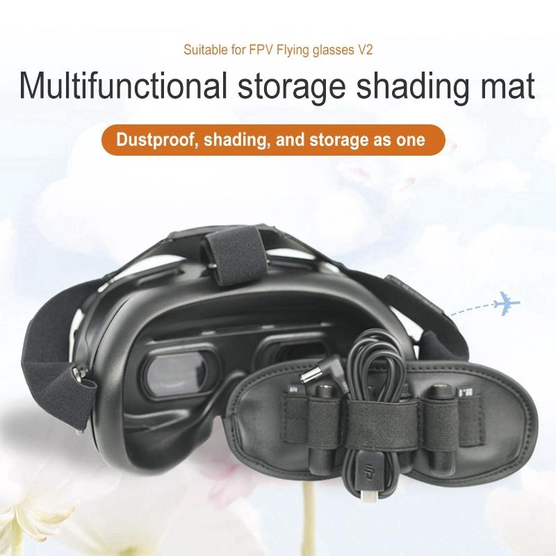 Protective Dust Cover For Dji Fpv Glasses V2 With Integrated Antenna Storage