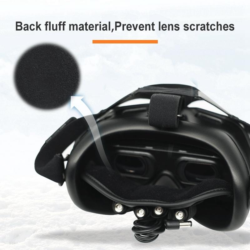 Protective Dust Cover For Dji Fpv Glasses V2 With Integrated Antenna Storage