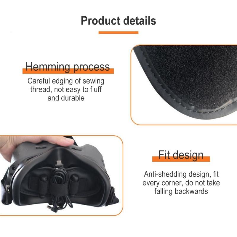 Protective Dust Cover For Dji Fpv Glasses V2 With Integrated Antenna Storage