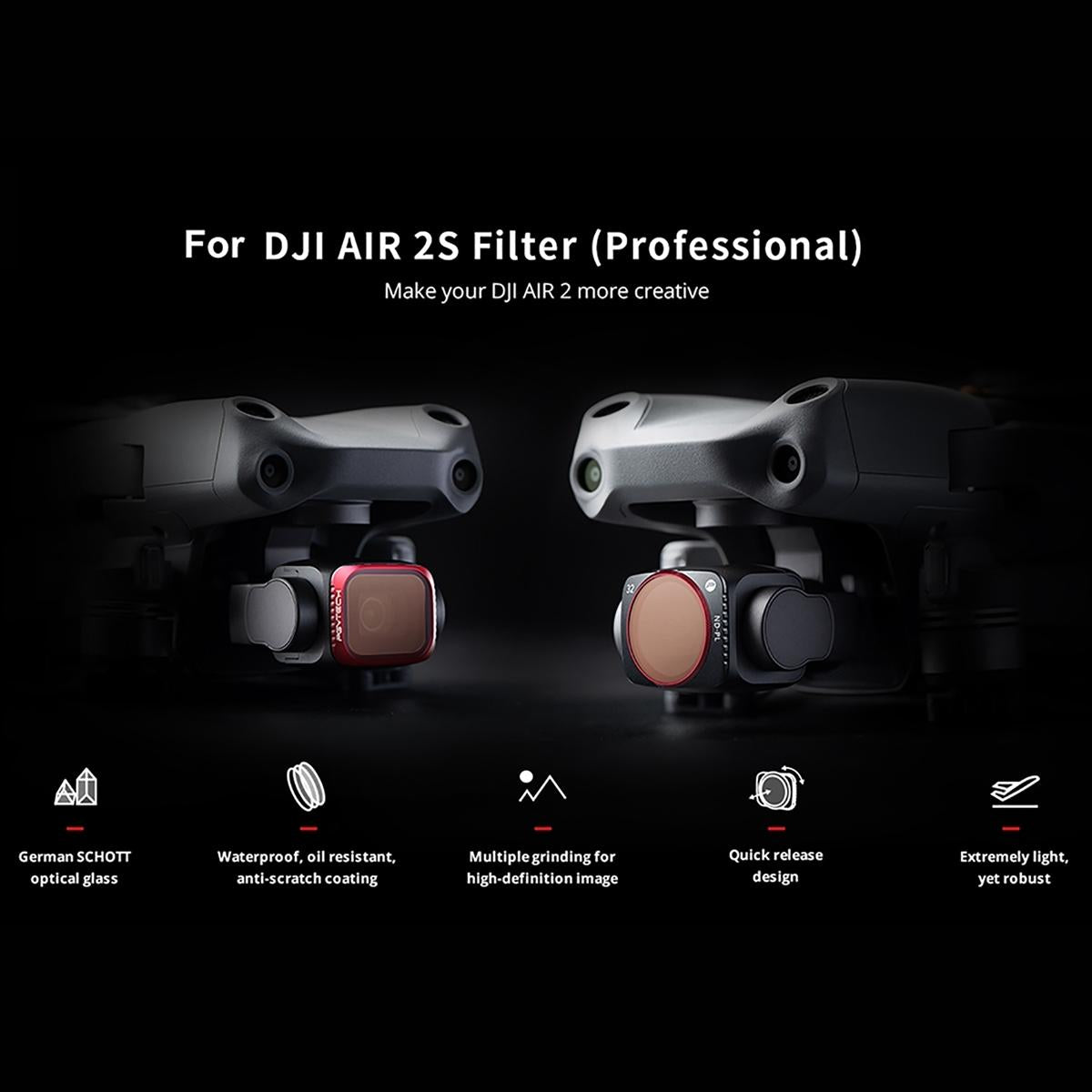 Uv Lens Filter For Dji Air 2S High Definition Optical Glass Protection