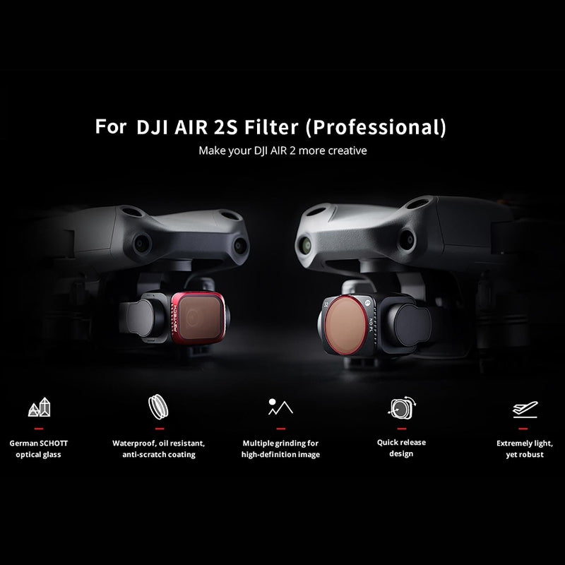 4 In 1 Ndpl Lens Filter Kit For Dji Air 2S