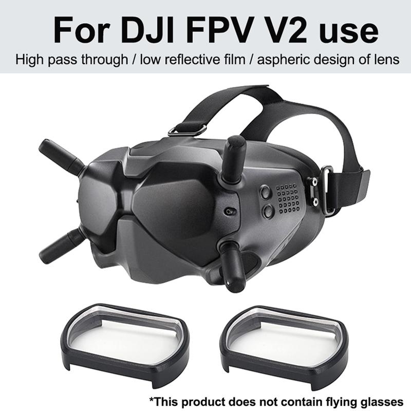 5 Millimetre Aspherical Myopia Lens For Dji Fpv Goggles Version 2 Two Pack