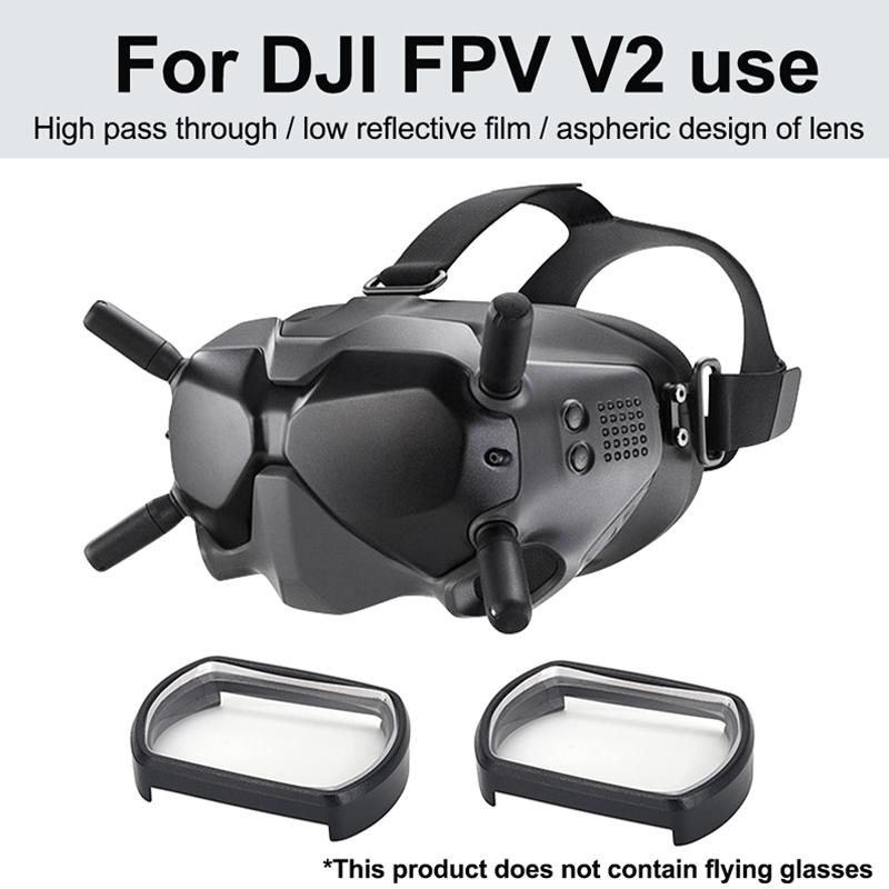 2 Pack Aspherical Myopia Lens For Dji Fpv Goggles V2