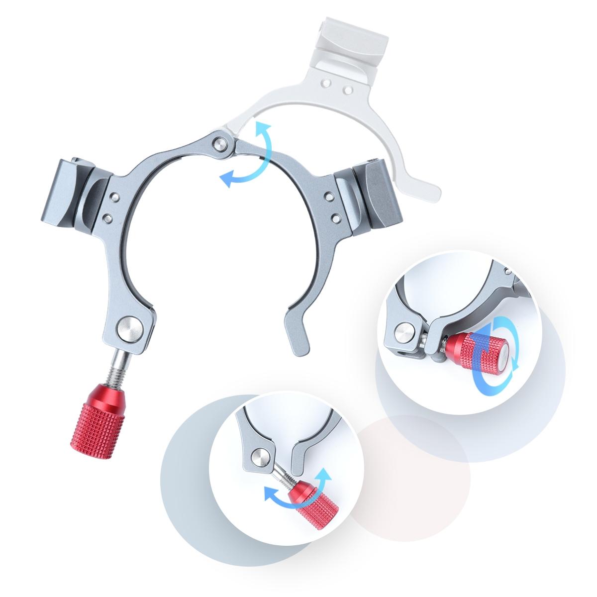 Extension Bracket With Dual Cold Shoe For Dji Om4 And Mobile 3 Stabiliser