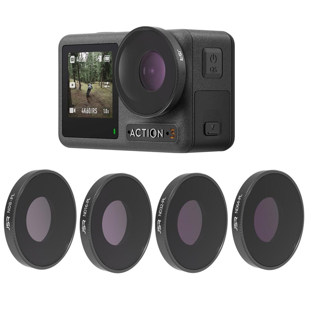 4In1 Lens Filter Set For Action Camera With Nd8pl Nd16pl Nd32pl Nd64pl Filters