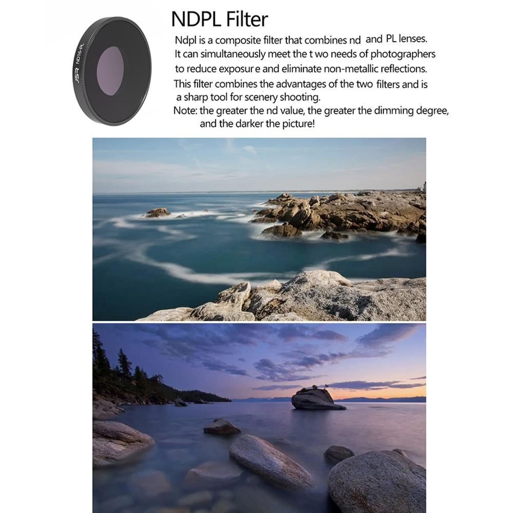 4In1 Lens Filter Set For Action Camera With Nd8pl Nd16pl Nd32pl Nd64pl Filters