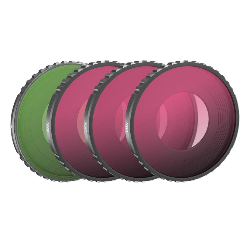 4 In 1 Lens Filter Set For Dji Action With Nd8 Nd16 Nd32 And Cpl