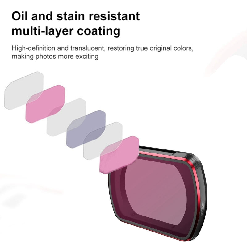 Complete Lens Filter Set For Dji Pocket 3 With Nd8 Nd256 And Cpl Filters
