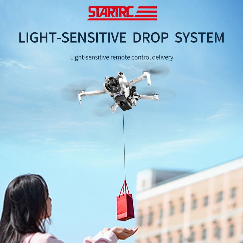 Parabolic Air Dropping System With Led Light For Dji Mini 4 Pro Drone Accessory Bundle