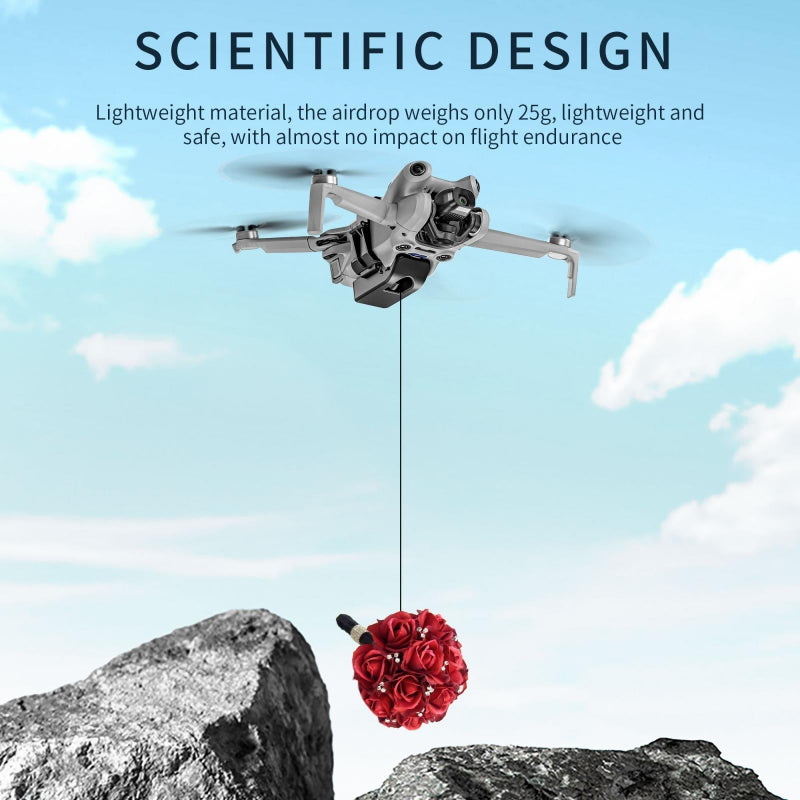 Parabolic Air Dropping System With Led Light For Dji Mini 4 Pro Drone Accessory Bundle