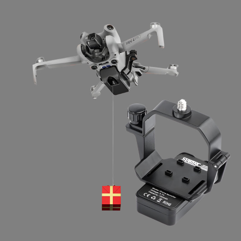 Parabolic Air Dropping System With Led Light For Dji Mini 4 Pro Drone Accessory Bundle