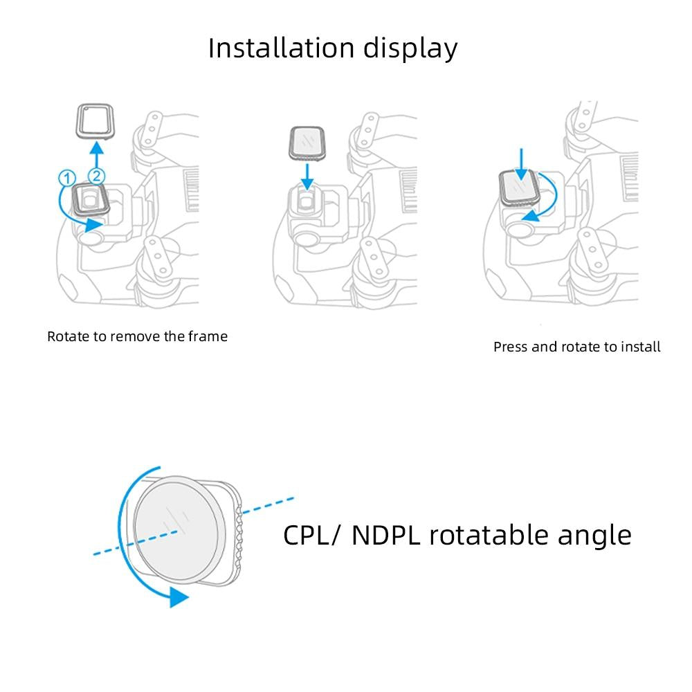 Nd8 Lens Filter For Dji Mavic Air 2