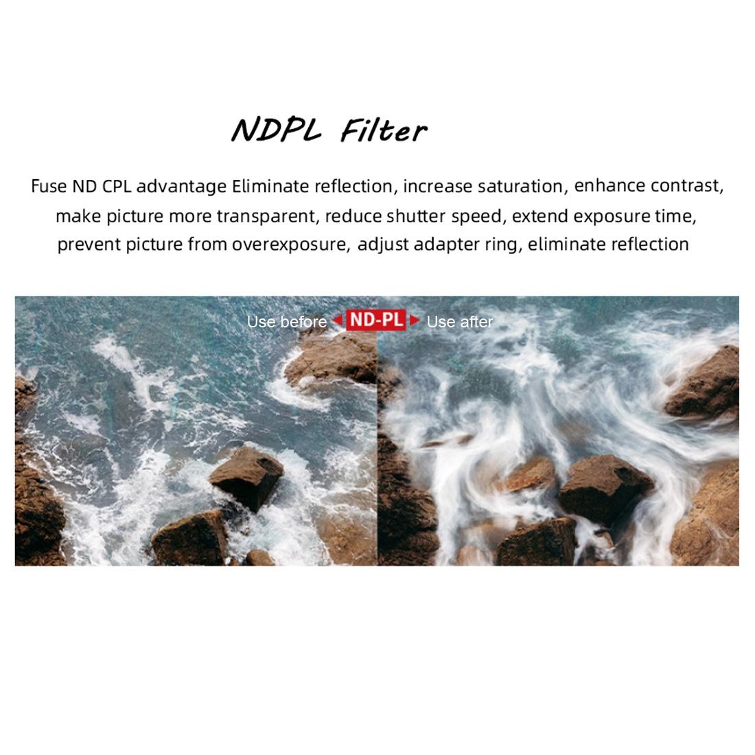 Nd8 Lens Filter For Dji Mavic Air 2 Drone High Transmittance And Durable Design