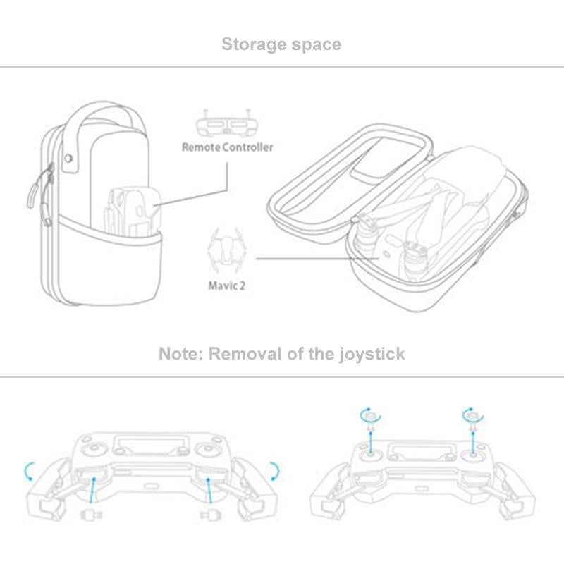 Compact Storage Bag For Dji Mavic 2 Portable And Lightweight Design
