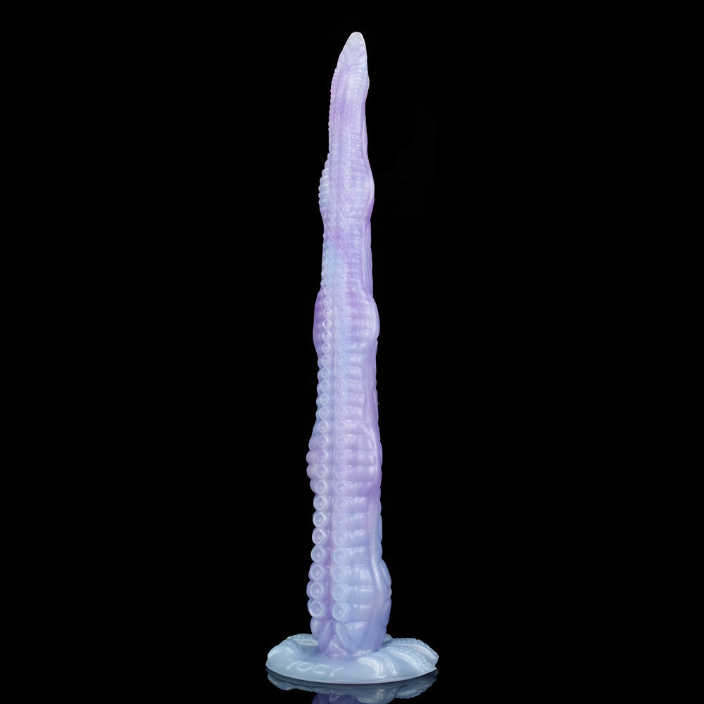 Pastel Purple Sea Jade Long Tentacle Silicone Dildo