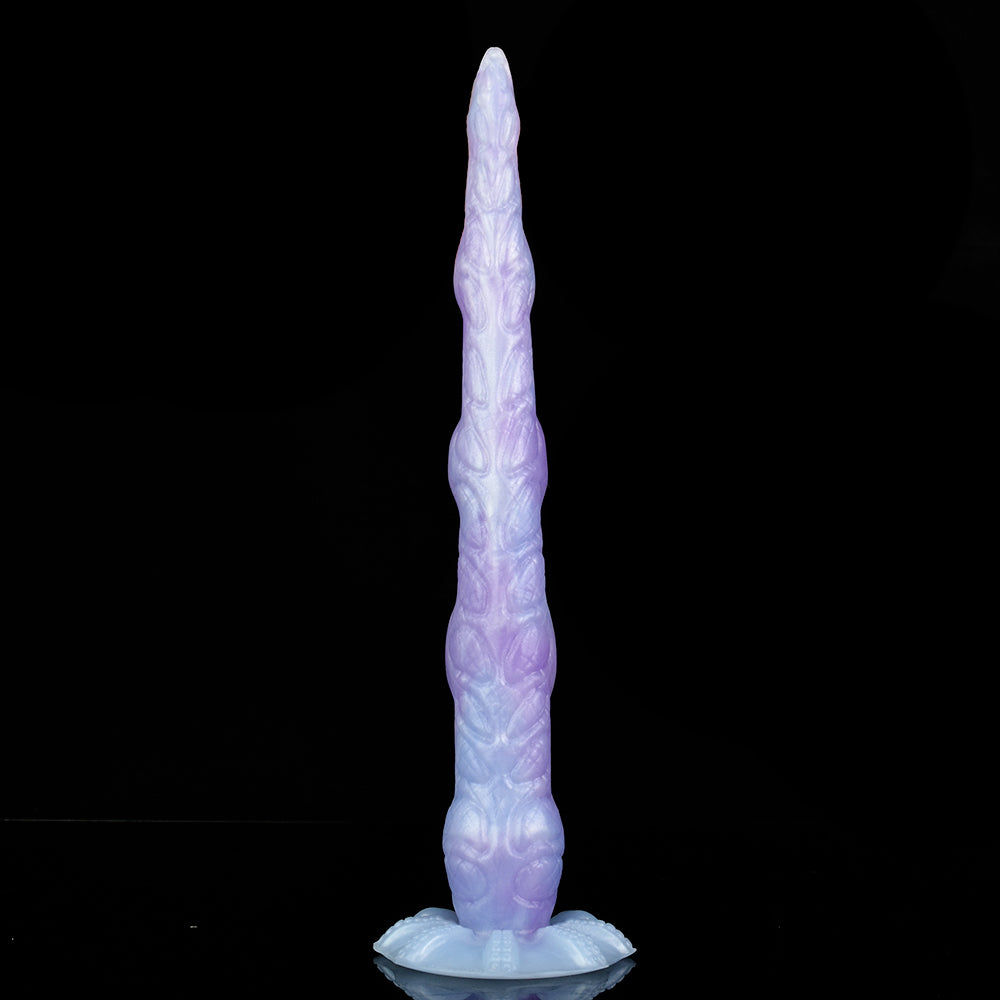 Pastel Purple Sea Jade Long Tentacle Silicone Dildo