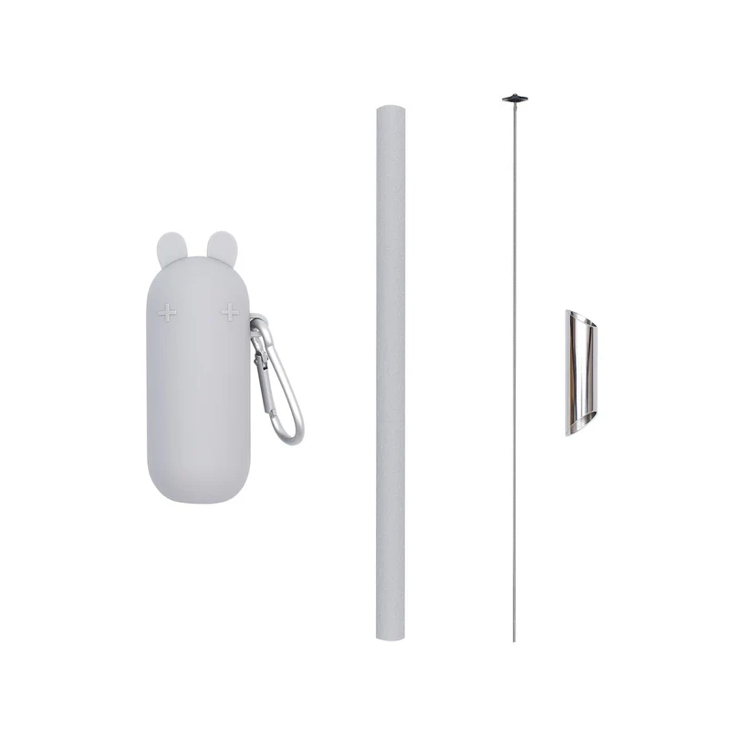 Tiny Keepie Bubble Tea Straw Reusable Grey