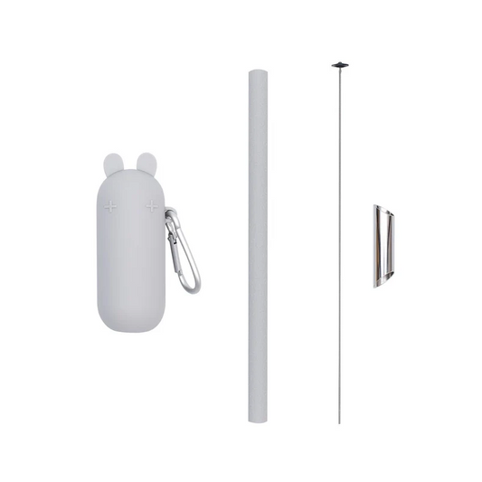 Tiny Keepie Bubble Tea Straw Reusable Grey