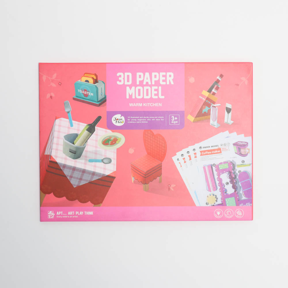 1 Sets of Joan Miro 1 Sets Of 3D Paper Model Warm Kitchen