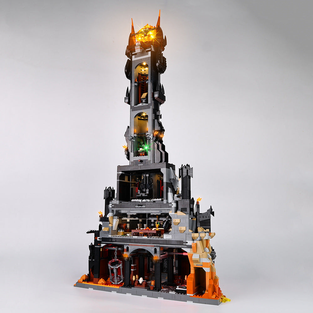 Suitable For Lego 10333 Lord Of The Rings Baladu Black Tower Led Building Blocks Toy Lighting Fixtures Sets