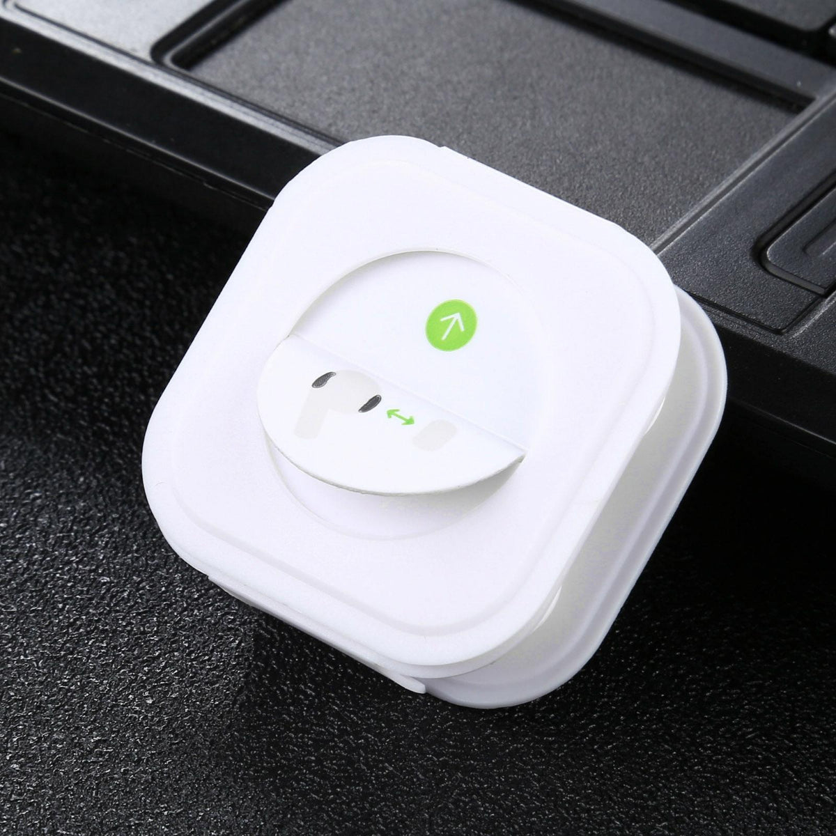Soft Silicone Ear Caps For Airpods Two Pairs With Storage Net Comfortable Fit Accessory
