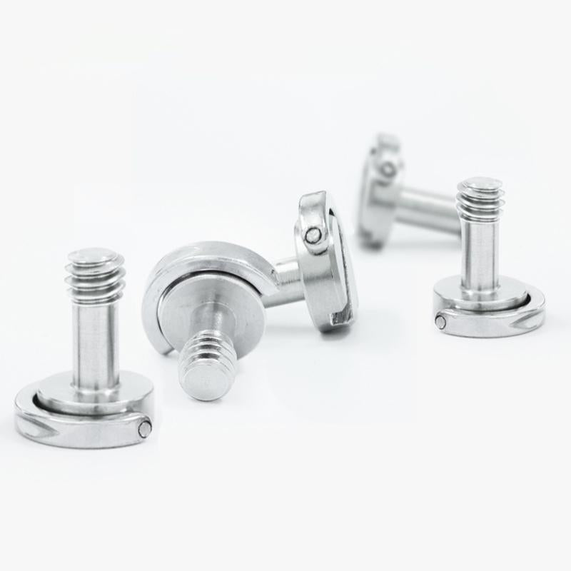 Two Pack D Ring Camera Plate Mount With One Quarter Quick Release Screws
