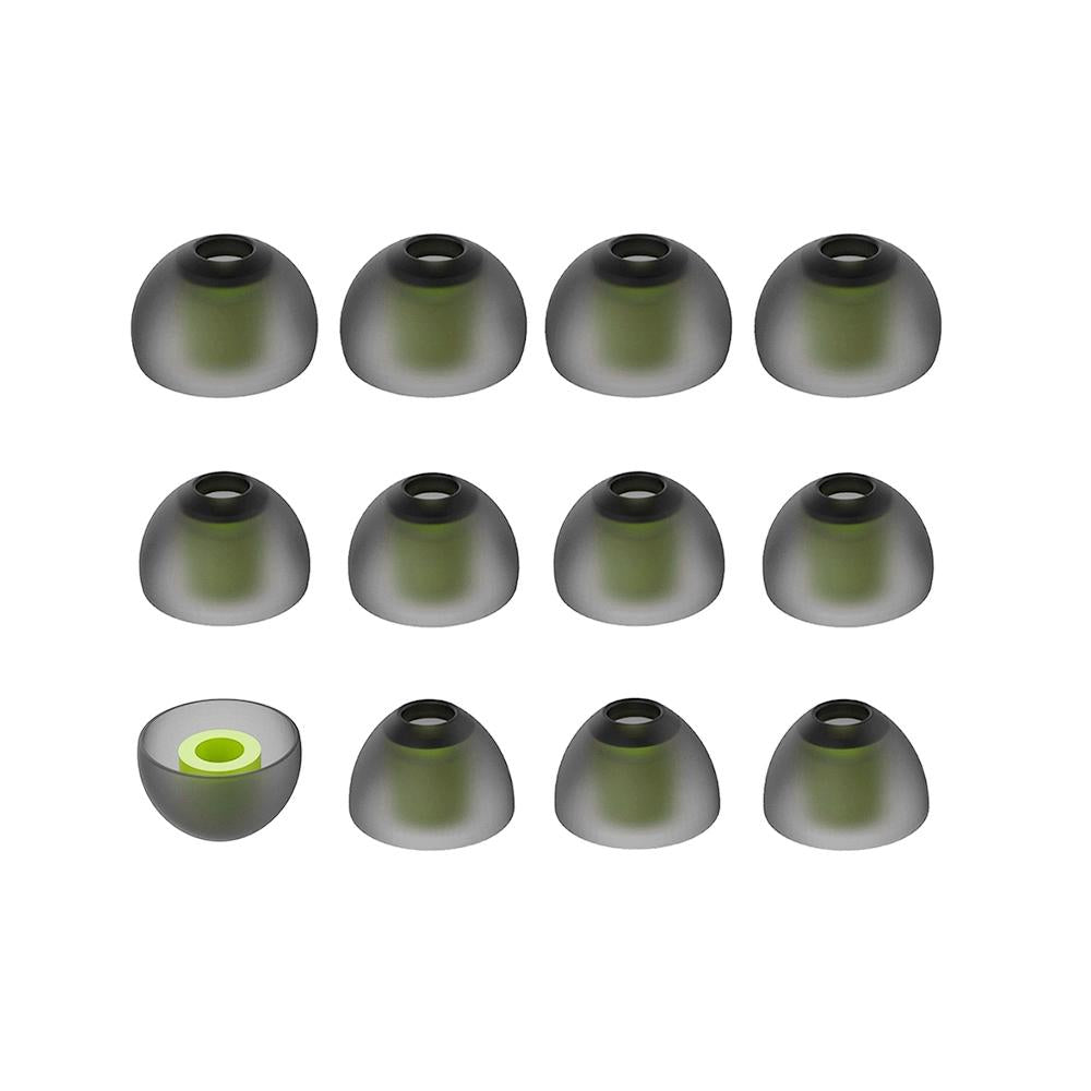 6 Pairs Silicone Ear Caps With Storage Box For 5 To 7 Millimetre Earphone Plugs