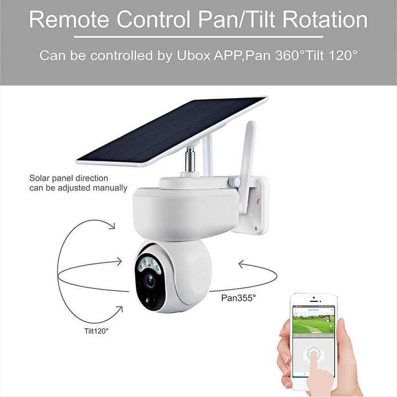 1080P Solar Smart Ptz Security Camera With Full Colour Night Vision And Ai Detection