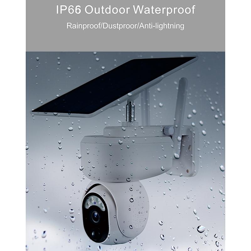 1080P Solar Smart Ptz Security Camera With Full Colour Night Vision And Ai Detection
