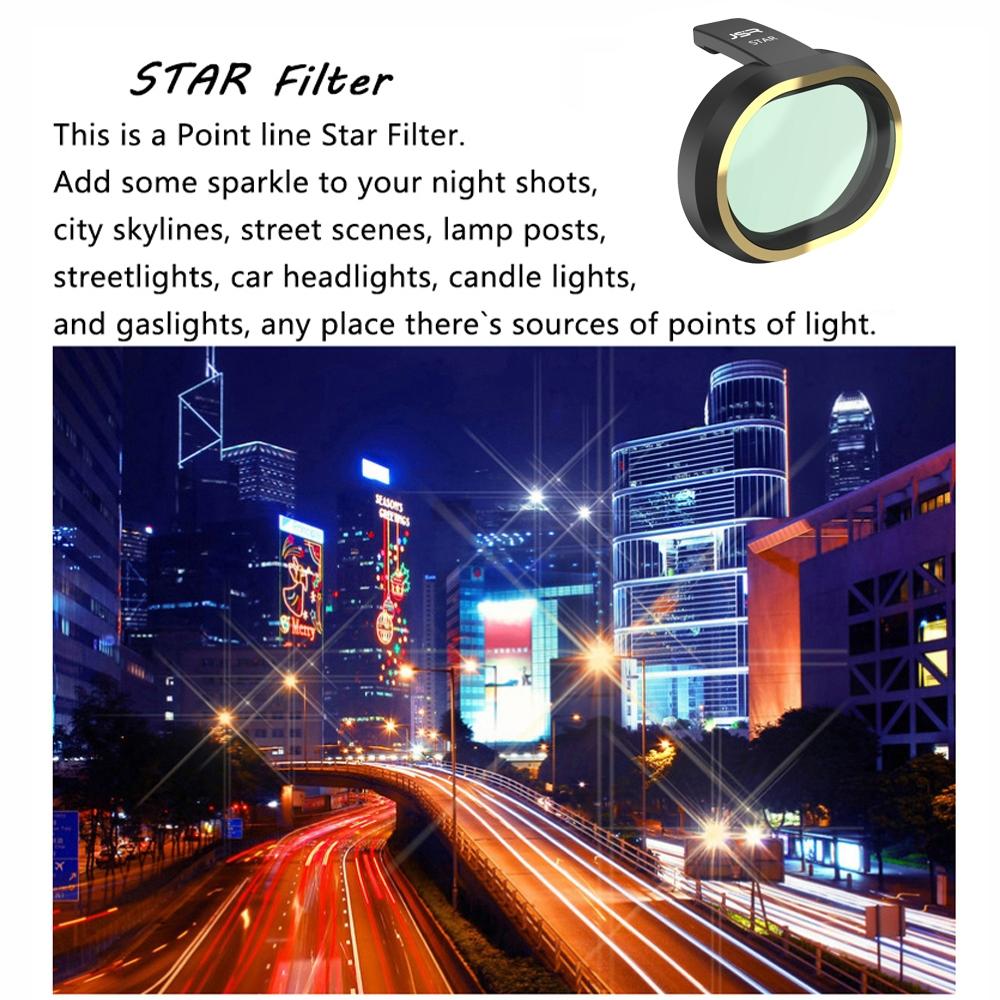 5 In 1 Lens Filter Kit For Mini Drone Nd4 Nd8 Nd16 Nd32 Stars Photography