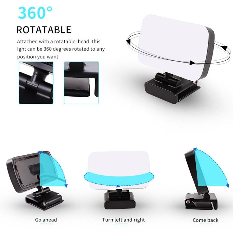 Usb Led Fill Light With Ten Brightness Levels And Colour Temperature