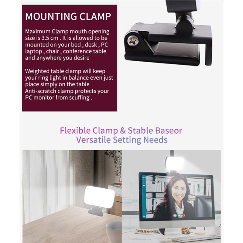 Usb Led Fill Light With Ten Brightness Levels And Colour Temperature