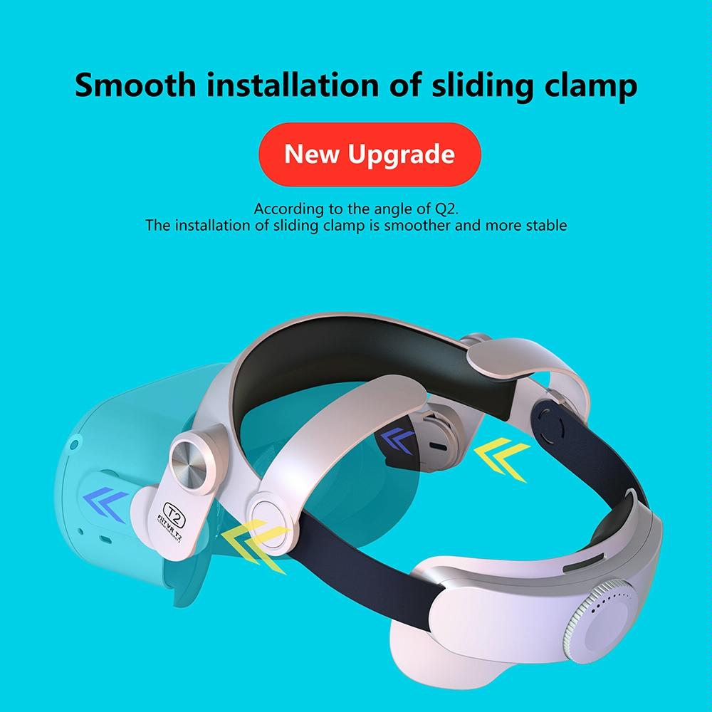 Oculus Q2 Virtual Reality Headset Hood Adjustable Ergonomic Design
