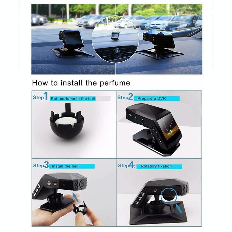 1080P Night Vision Hidden Driving Recorder With Aromatherapy And Single Lens